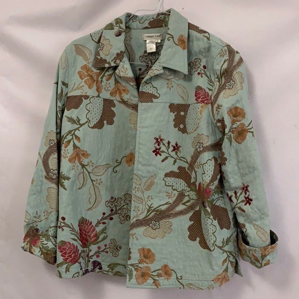 COLDWATER FLORAL TAPESTRY BLAZER / SZ L